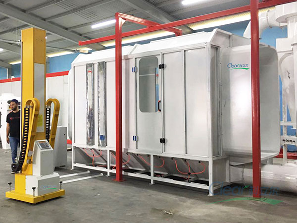 Cold Plate Automatic Powder Coating Booth